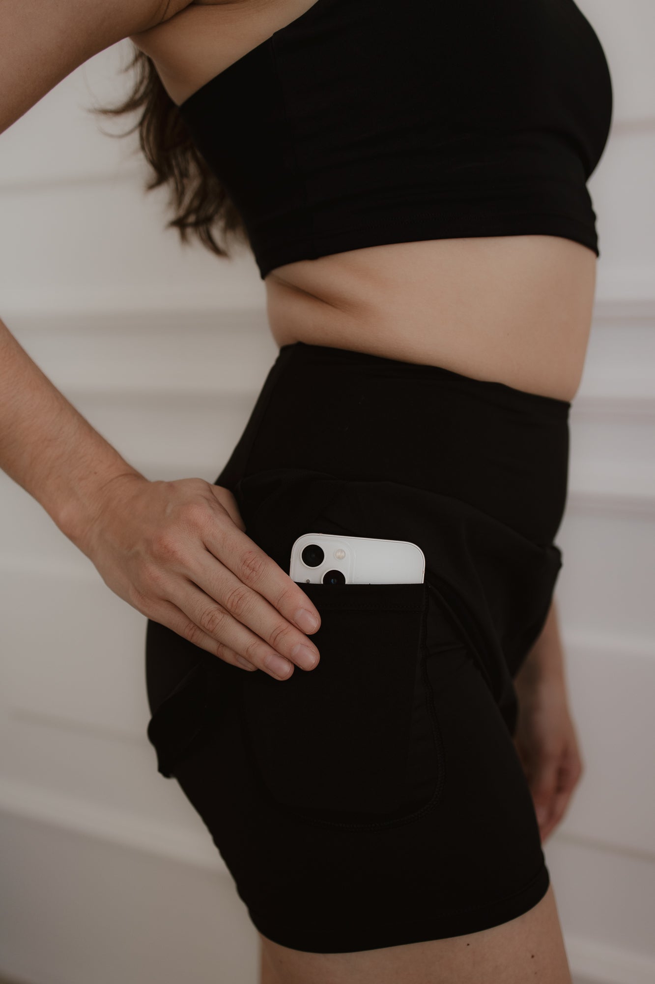 Mini Shorts Camadas - preto