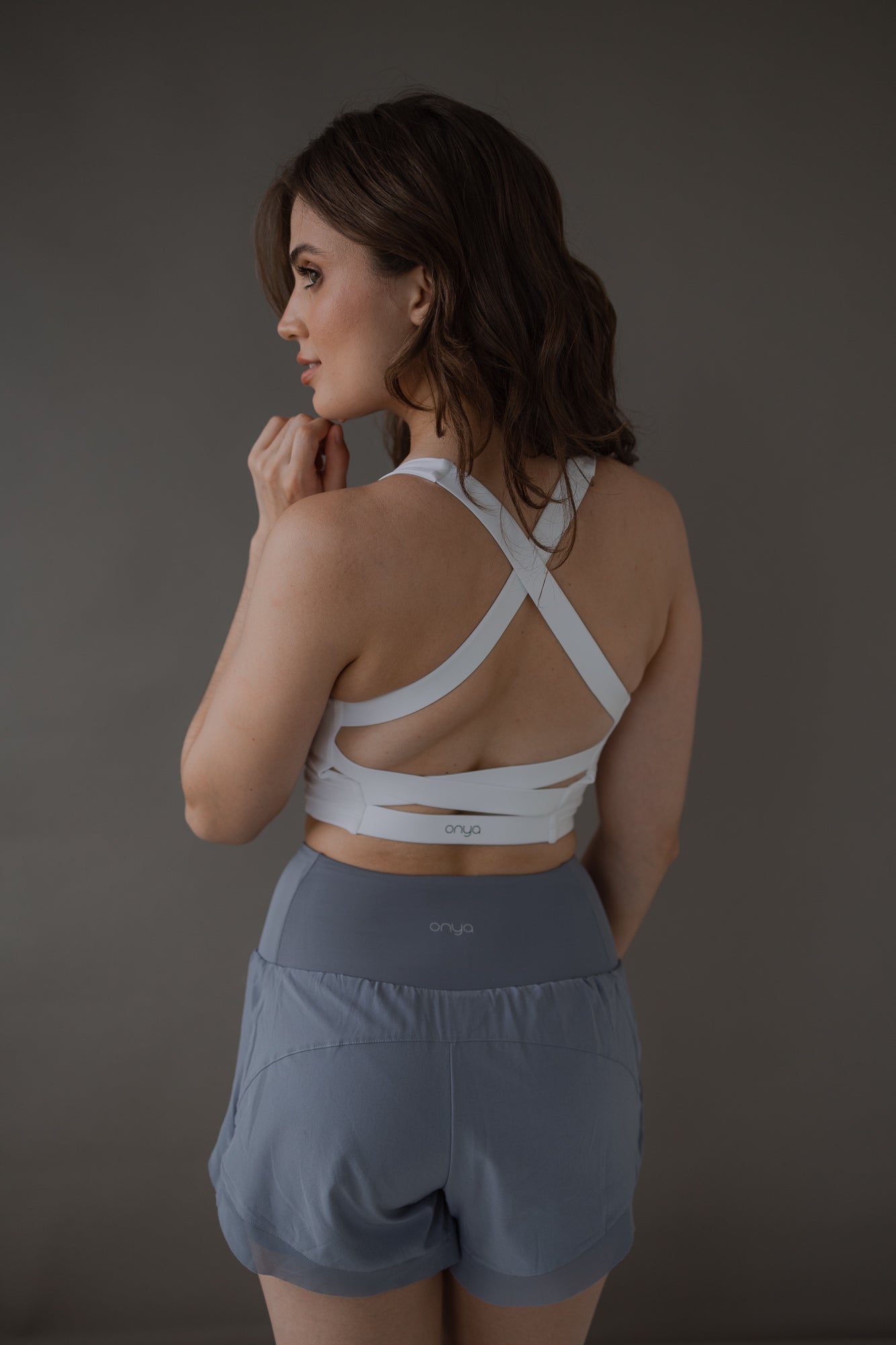 Mini Shorts Camadas - oceano azul