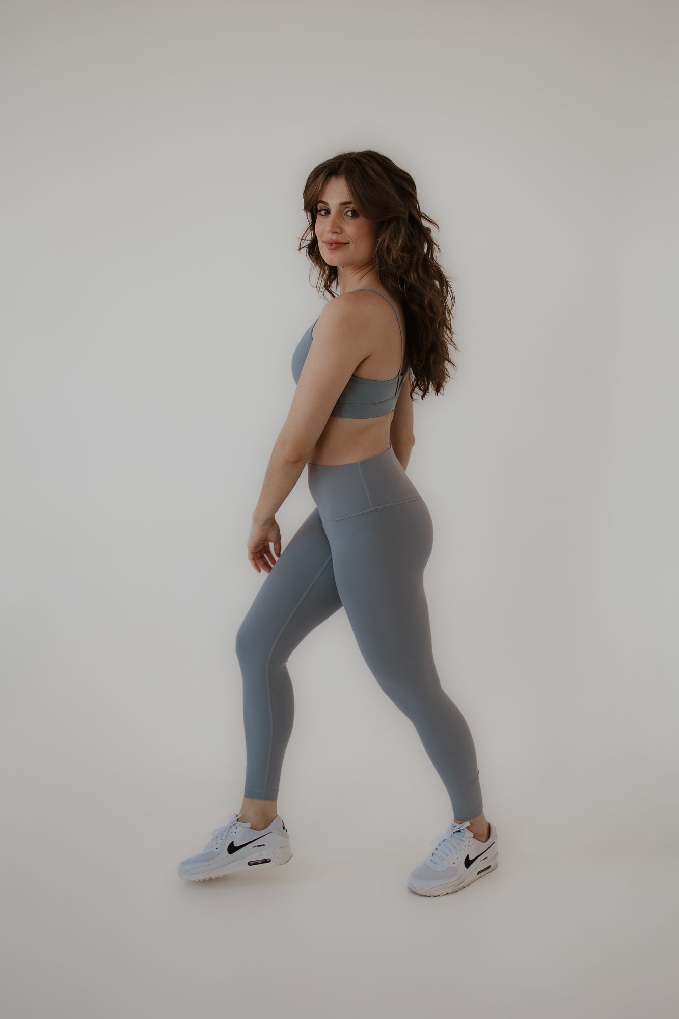 Legging Manteiga - neblina azul