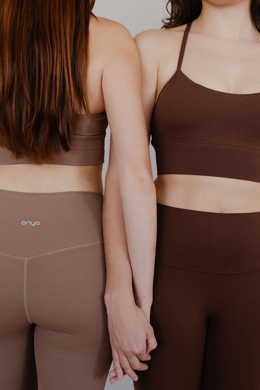 kit 2 leggings manteiga - doce de leite e mocha