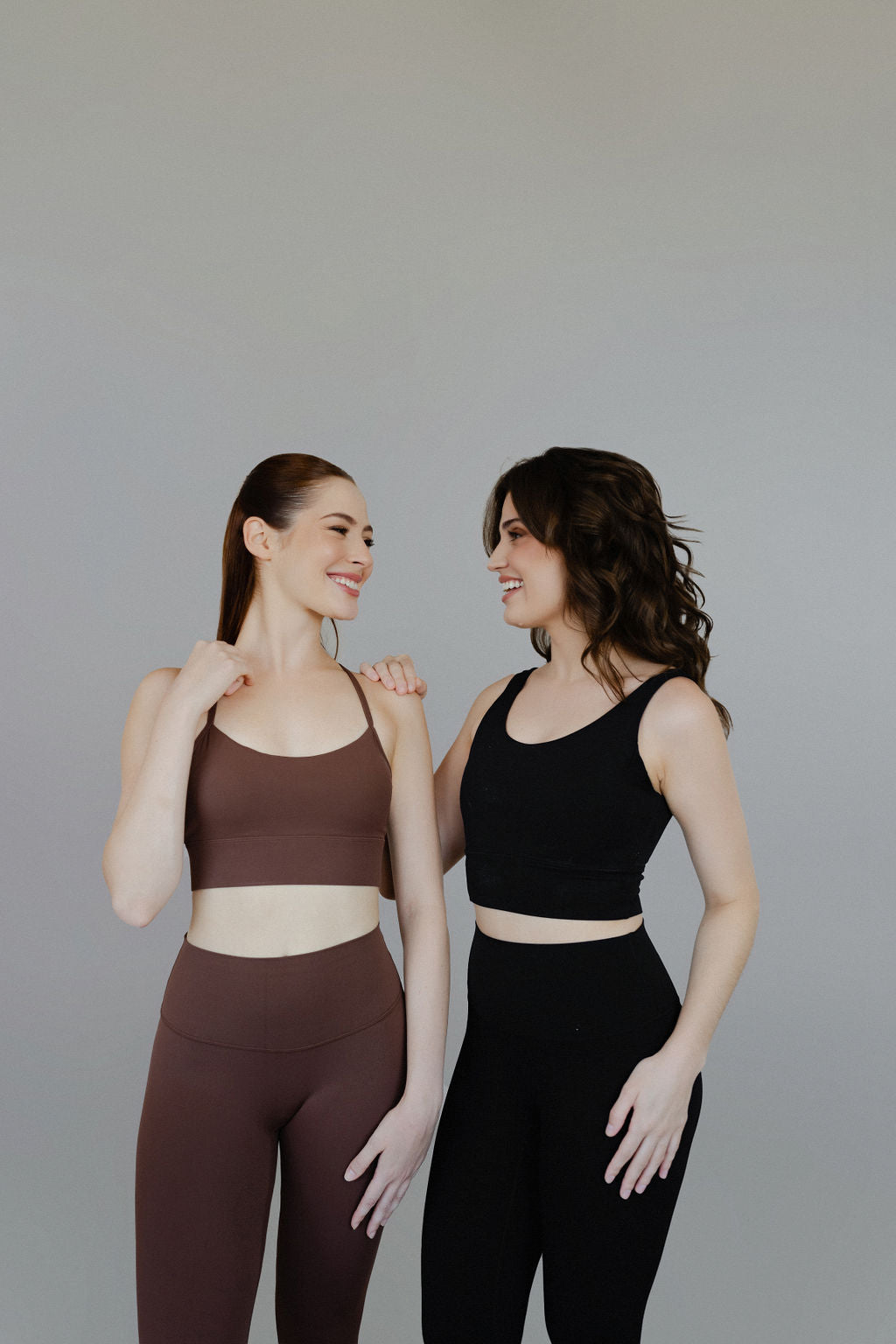 kit 2 leggings manteiga - preta e mocha