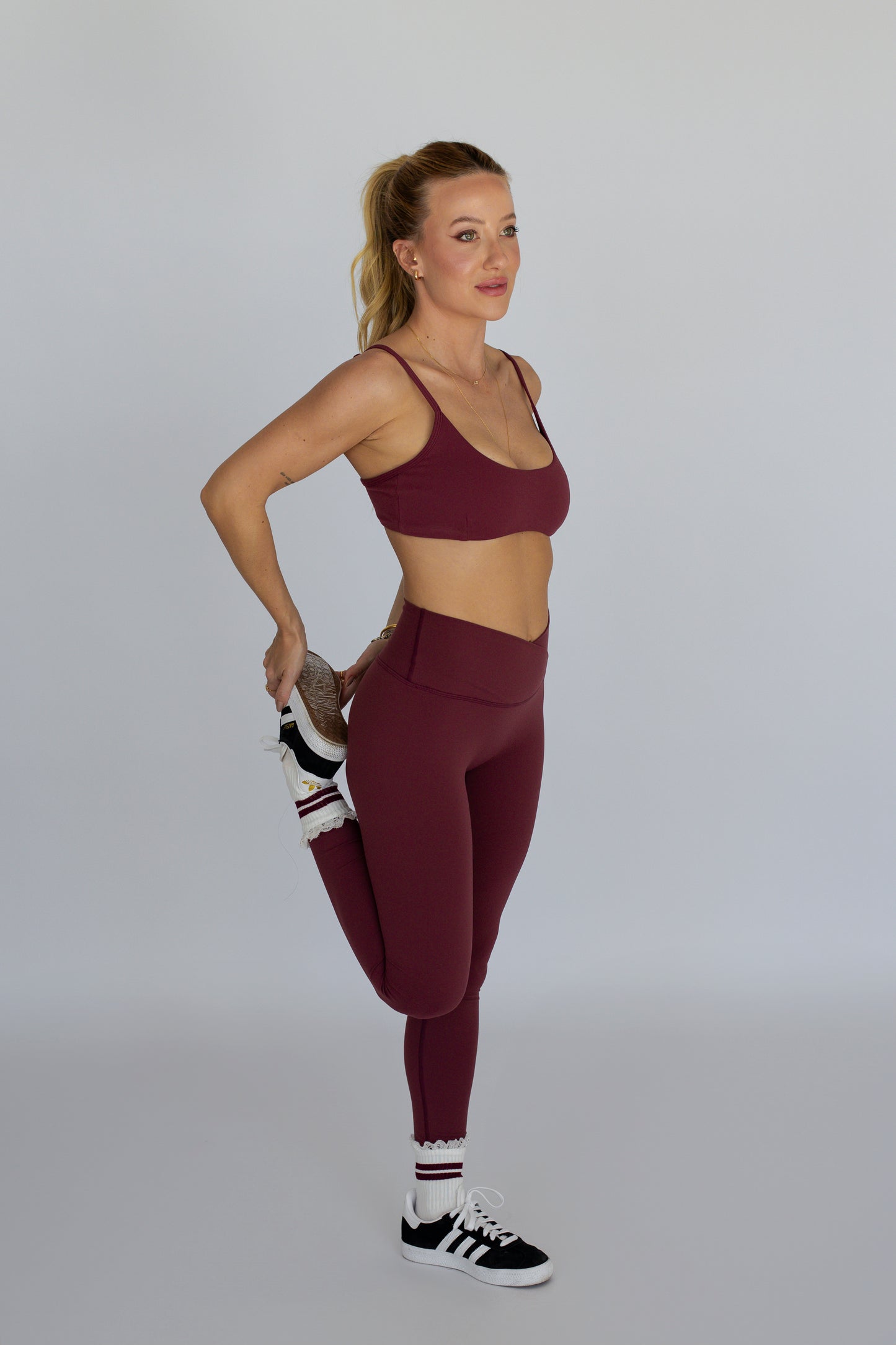 Legging Manteiga Cruzada Cereja